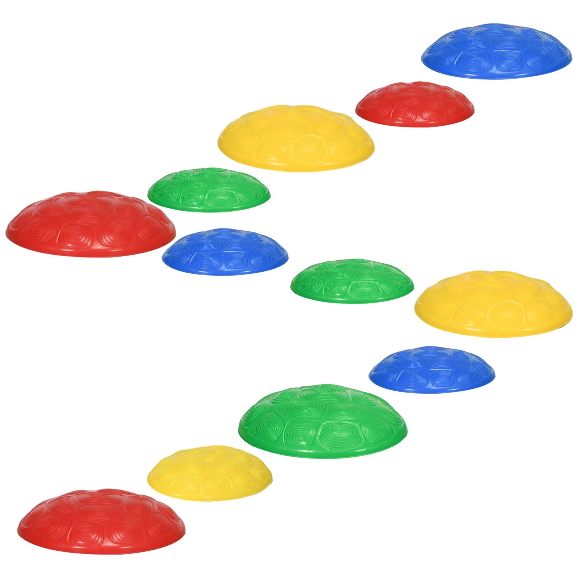 12 PCs Balance Stepping Stones, Turtle Shell Design, Anti-Slip Mat, Ages 3-8 Years, Stackable Gym Sets & Swings Multi Colour at Gallery Canada
