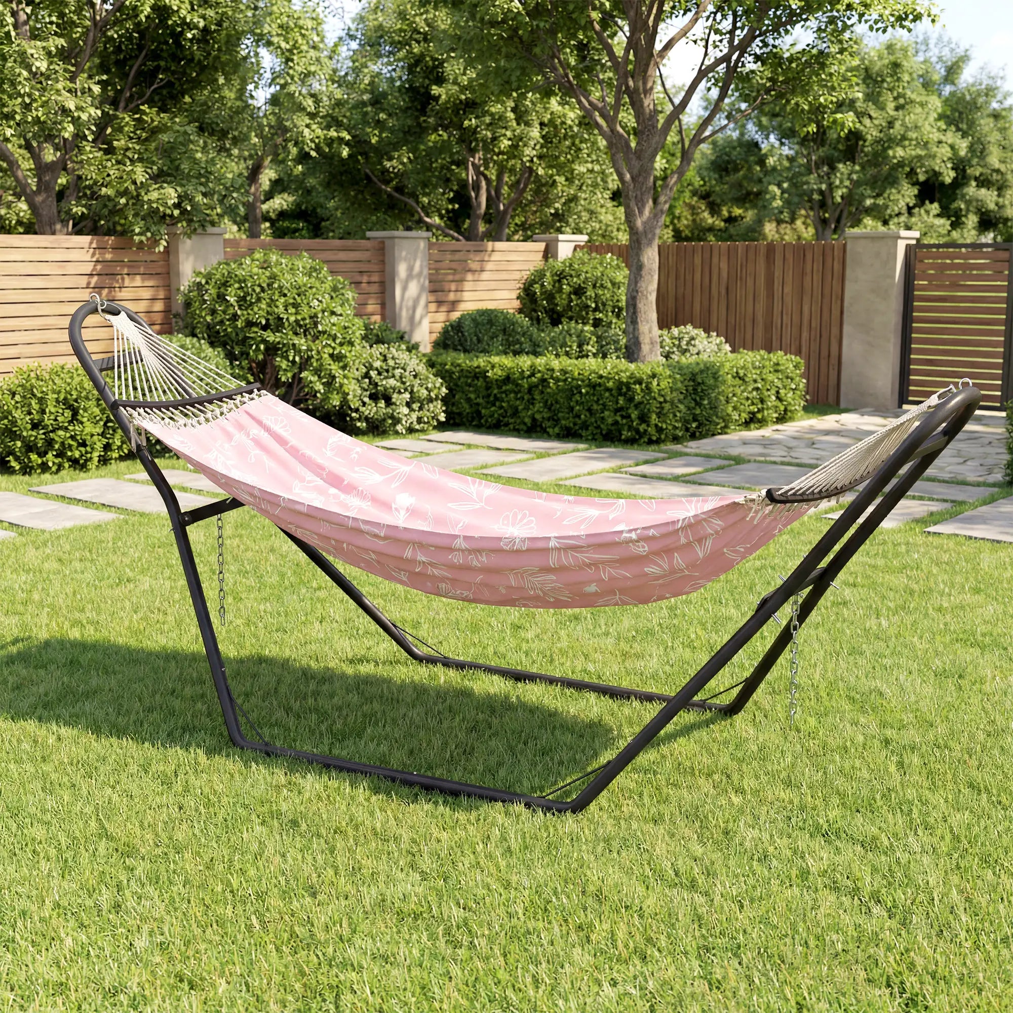 Steel Hammock Stand, Adjustable Height, 109.4
