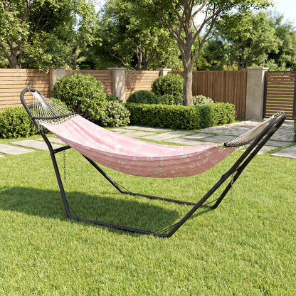 Steel Hammock Stand, Adjustable Height, 109.4", Black Hammock Stands at Gallery Canada