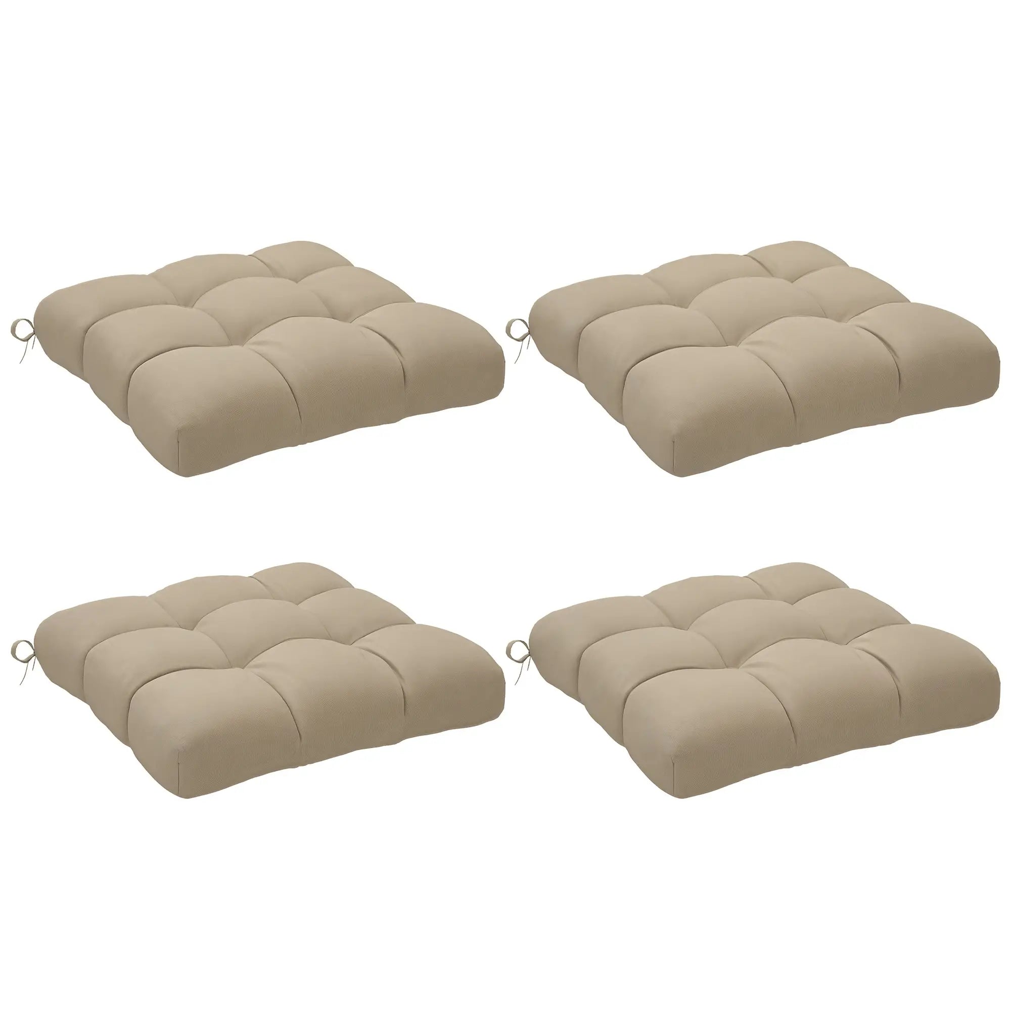 4-Piece Patio Chair Cushion Set With Ties, Indoor Outdoor Replacement Patio Chair Cushions at Gallery Canada