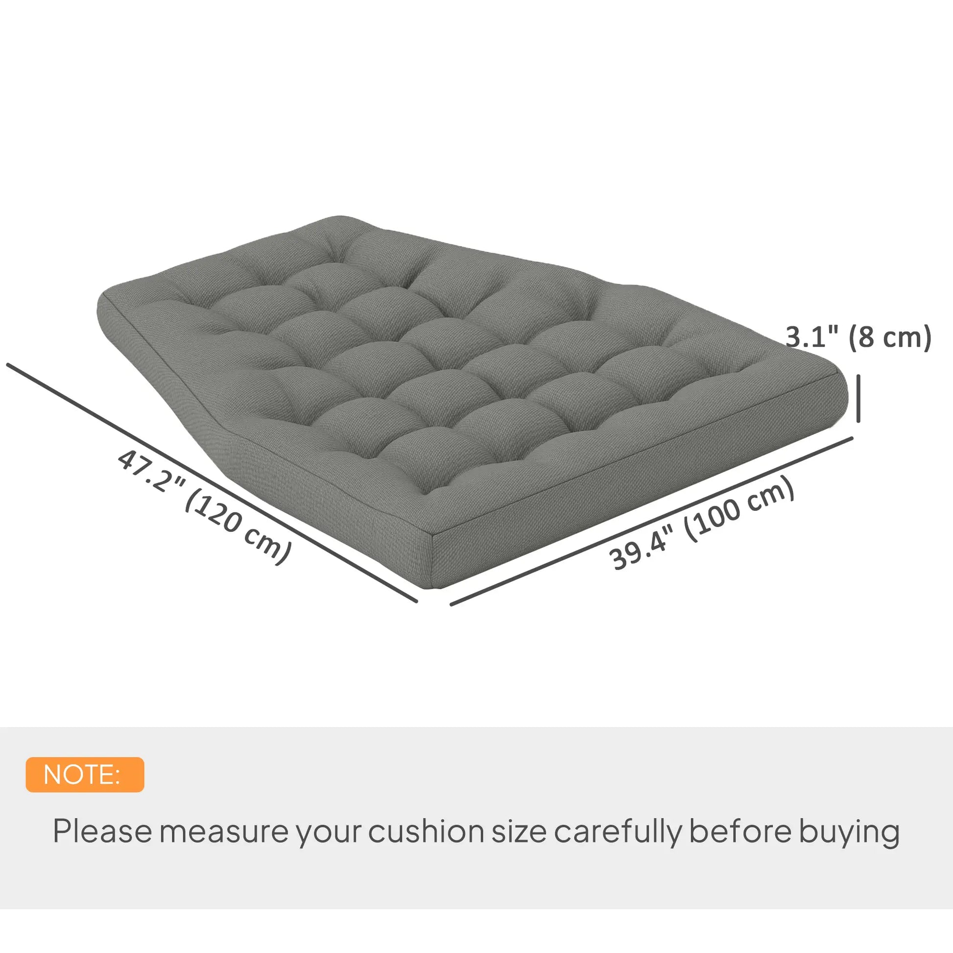 Outdoor Swing Cushion, Tufted Patio Cushion, Grey Patio Chair Cushions at Gallery Canada