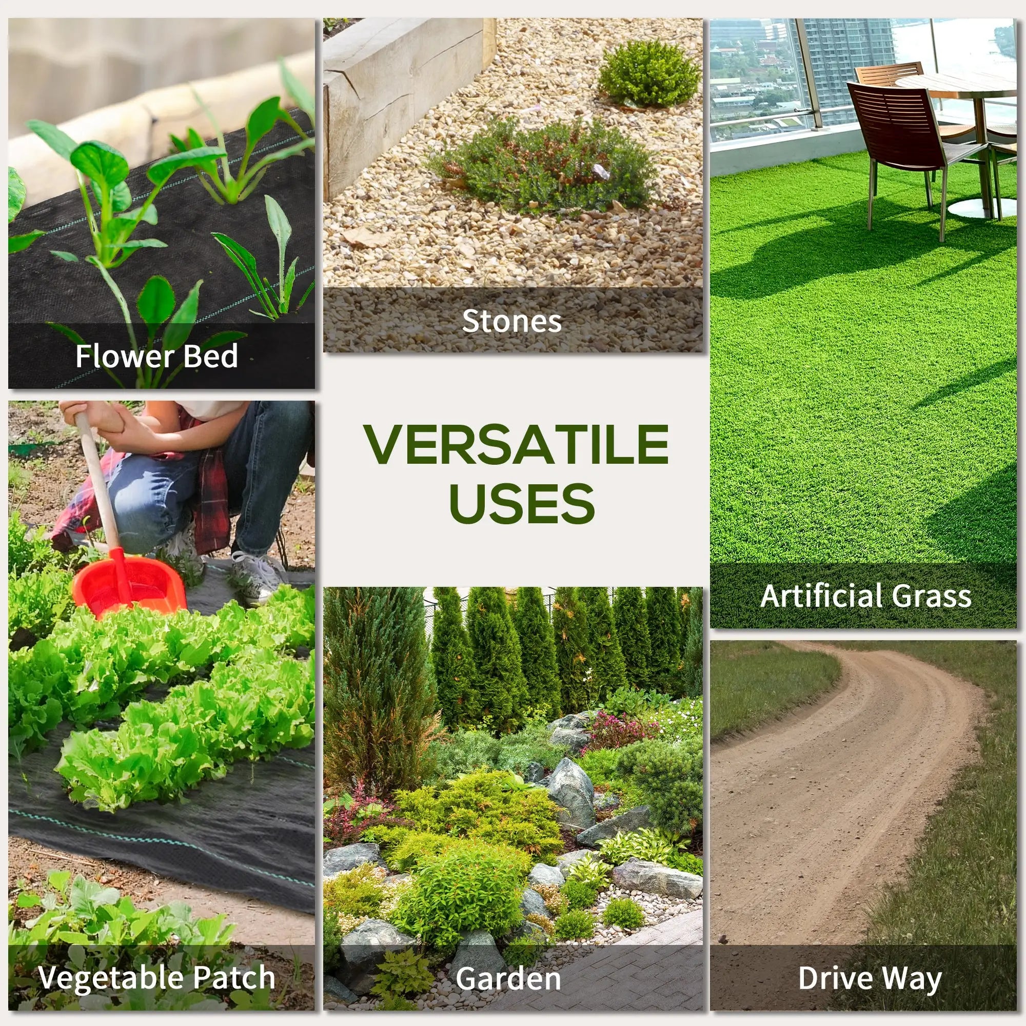 6.5ft X 164ft Weed Barrier, Heavy-Duty Garden Fabric Weed Barrier Fabrics at Gallery Canada