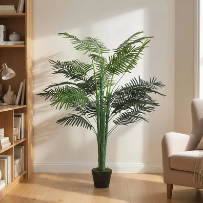 5FT Artificial Palm Tree, Lifelike Faux Plant, Indoor Decoration, Green Artificial Trees at Gallery Canada