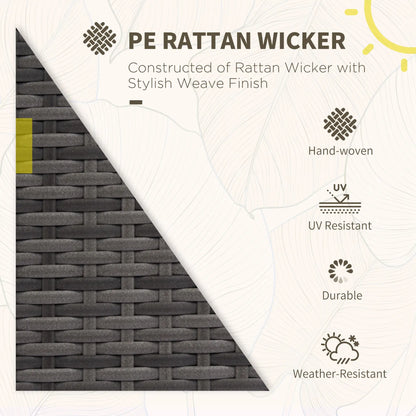 Outdoor Wicker Furniture Set, Loveseat and 2 Chairs, Grey Patio Furniture Sets at Gallery Canada