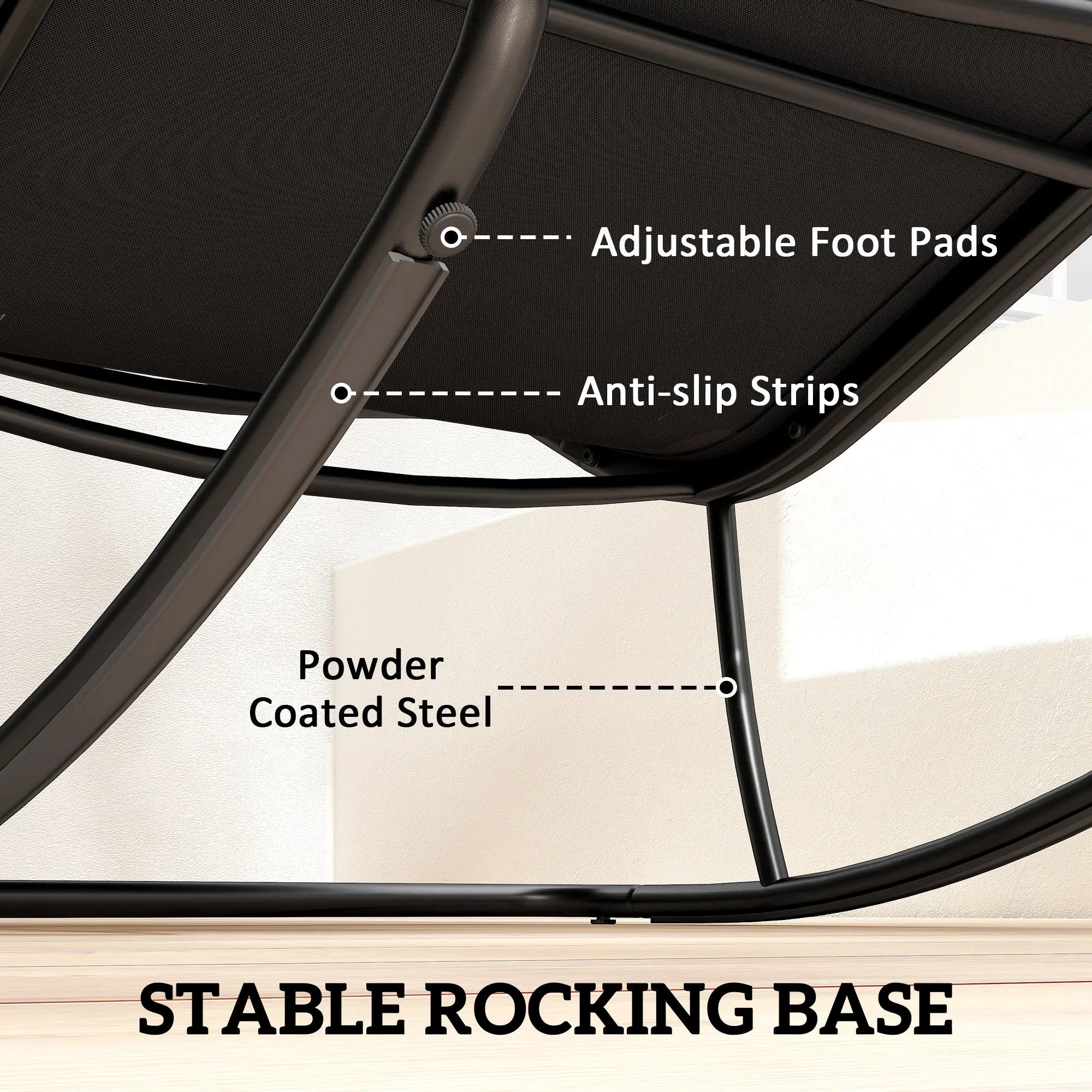 Oversized Rocking Patio Chair With 25