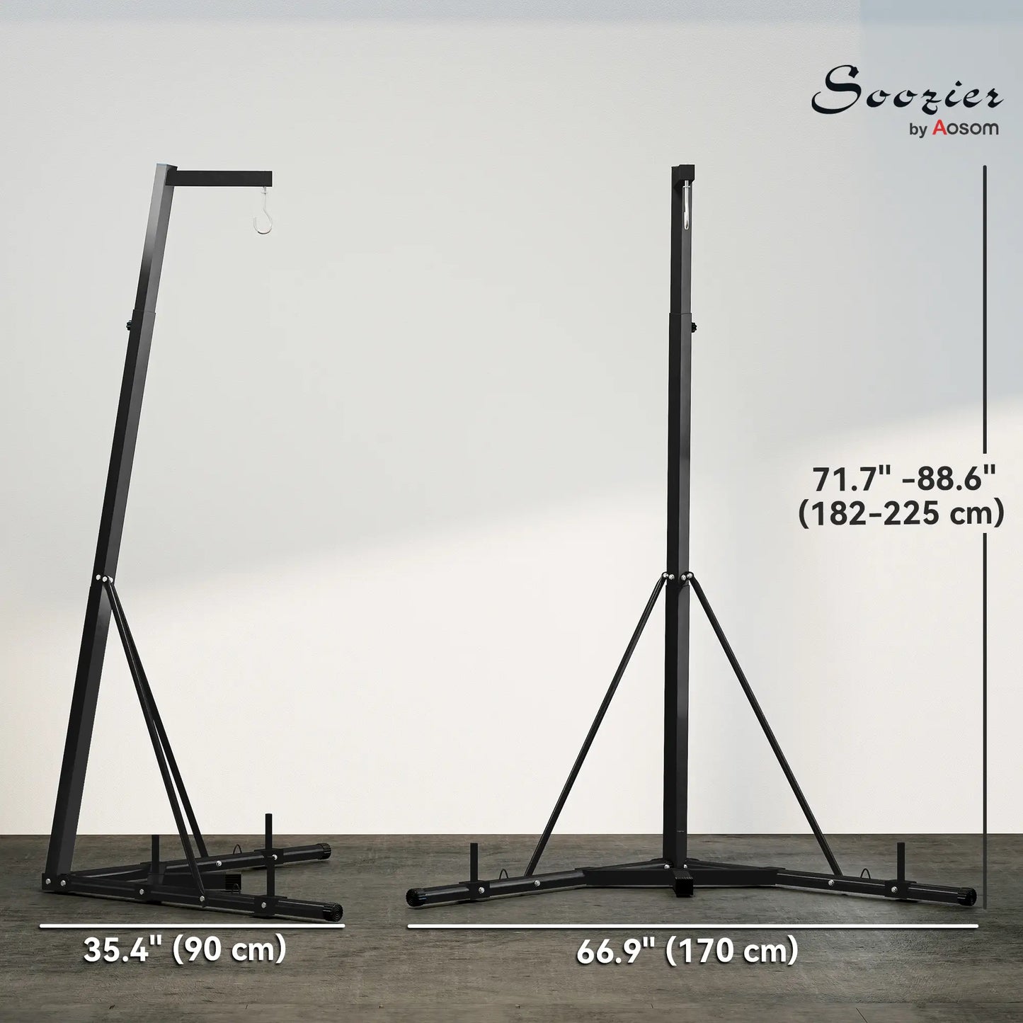 Foldable Punch Bag Stand, Adjustable Height, Freestanding, Stand Only Punching Bag Hangers at Gallery Canada
