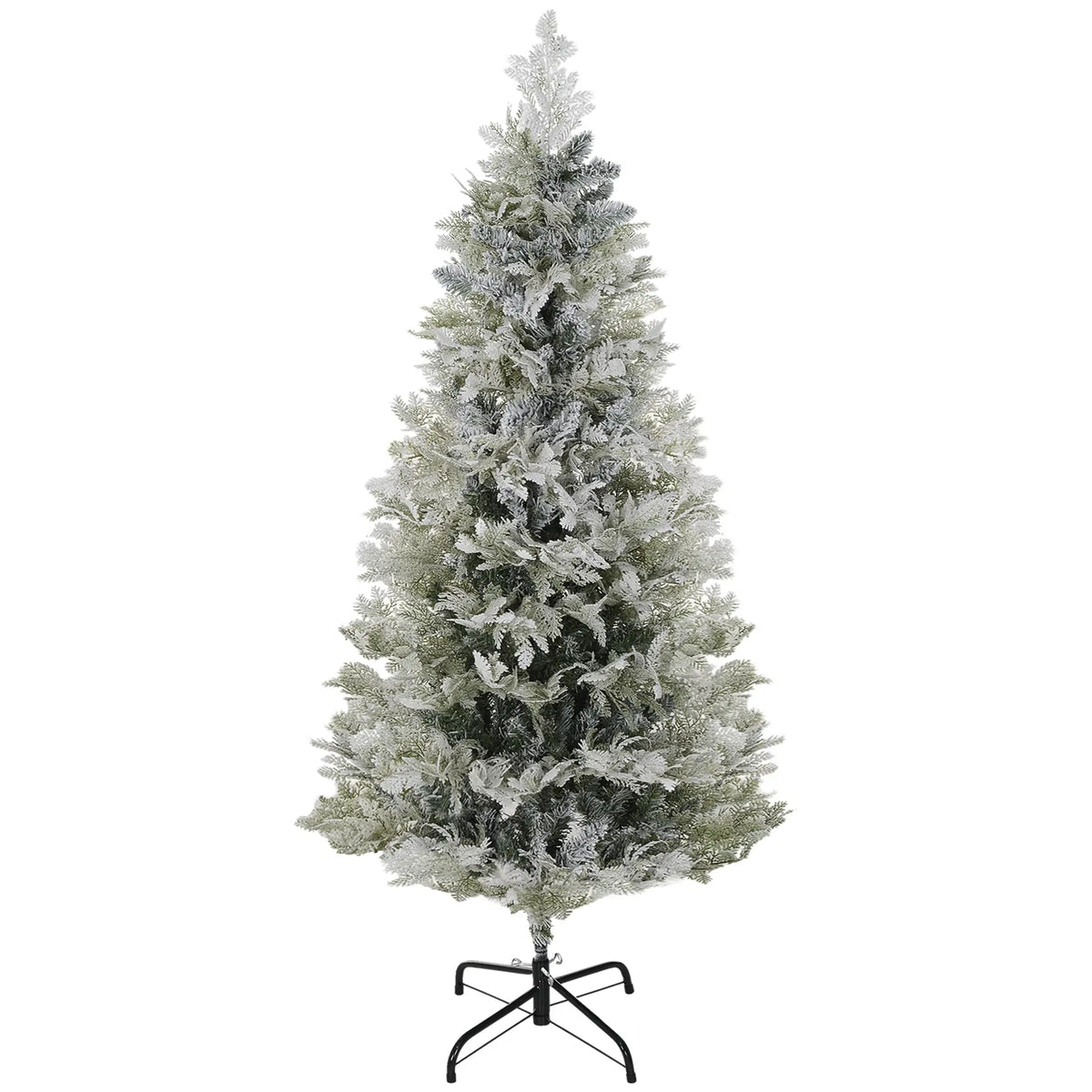 5 Feet Pencil Artificial Christmas Tree, 517 Cypress Branches, Auto Open, Green