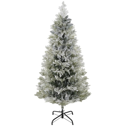 5 Feet Pencil Artificial Christmas Tree, 517 Cypress Branches, Auto Open, Green