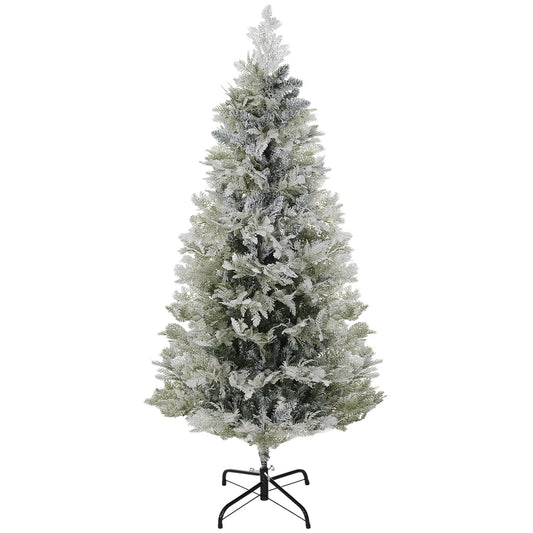 5 Feet Pencil Artificial Christmas Tree, 517 Cypress Branches, Auto Open, Green Pencil Christmas Trees Green at Gallery Canada