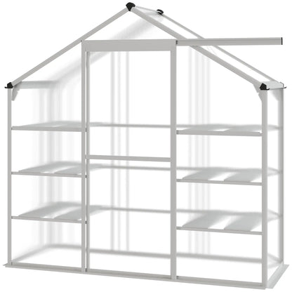 6.3' x 2.3' x 6.1' Outdoor Walk-In Greenhouse, 3-Tier Shelves, Polycarbonate, Aluminum Frame Walk In Greenhouses at Gallery Canada