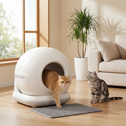 72L Automatic Self Cleaning Litter Box, App Control, Odor Noise Safety Sensors Cat Litter Box Enclosures at Gallery Canada