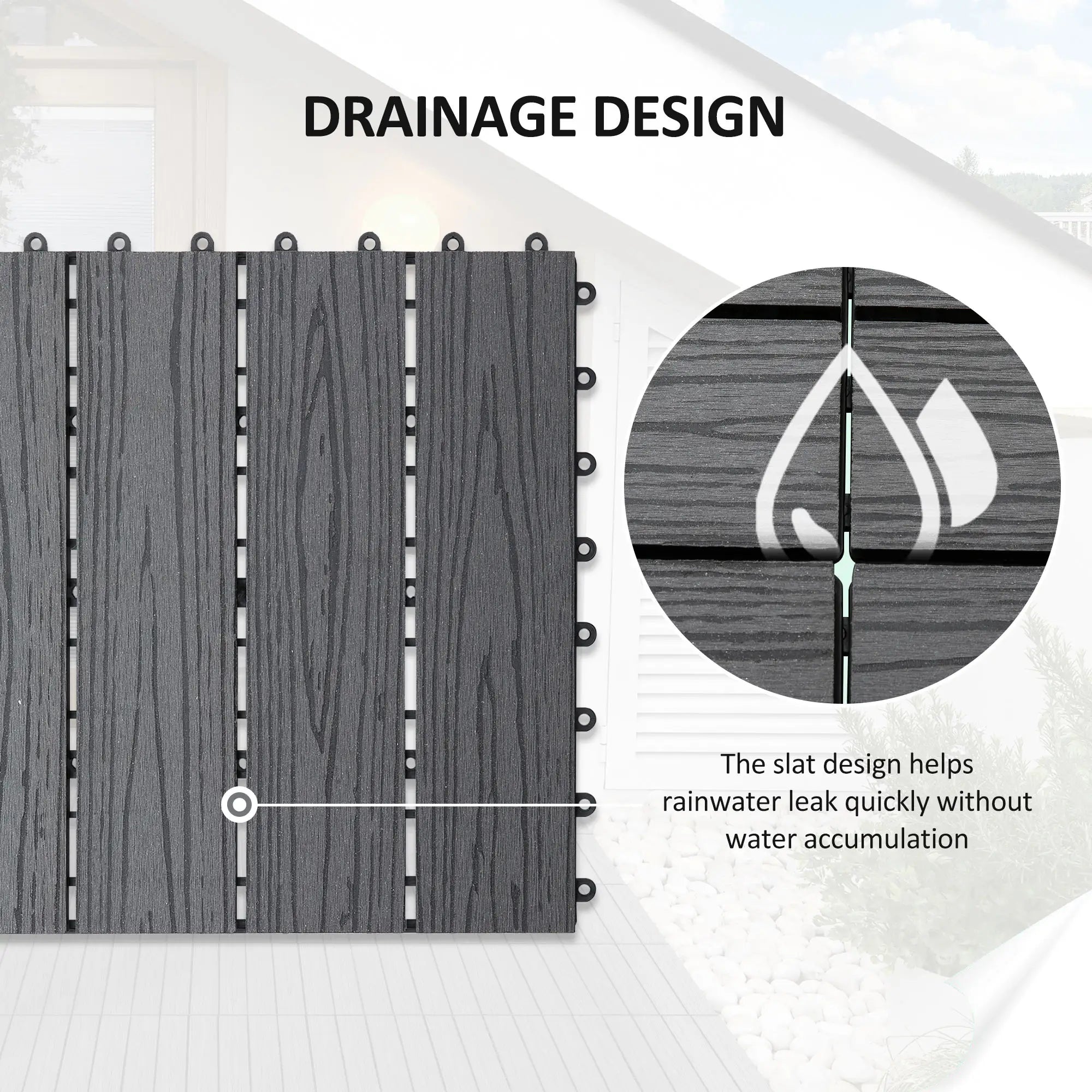 Interlocking Deck Tiles, 11 Pack 12