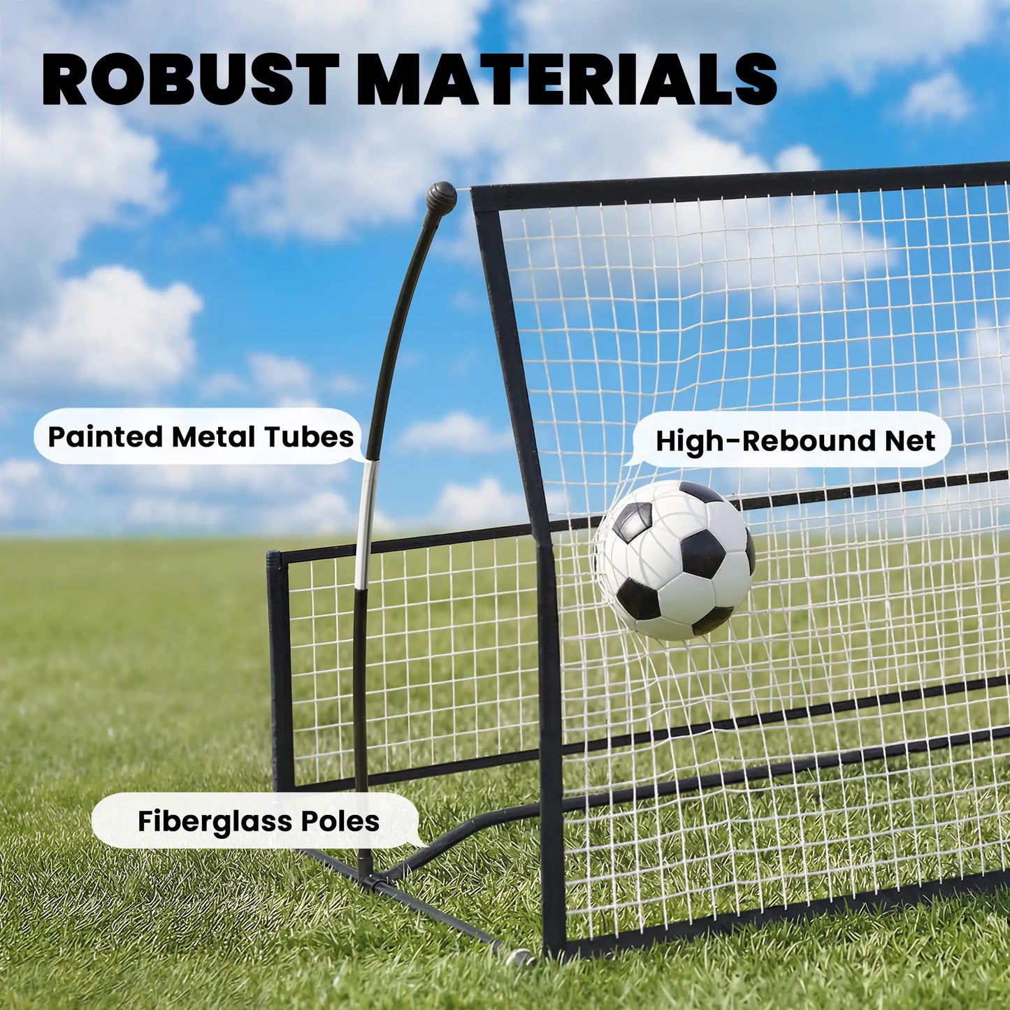 2-In-1 Portable Soccer Rebounder Net, Foldable, With Carry Bag Soccer at Gallery Canada