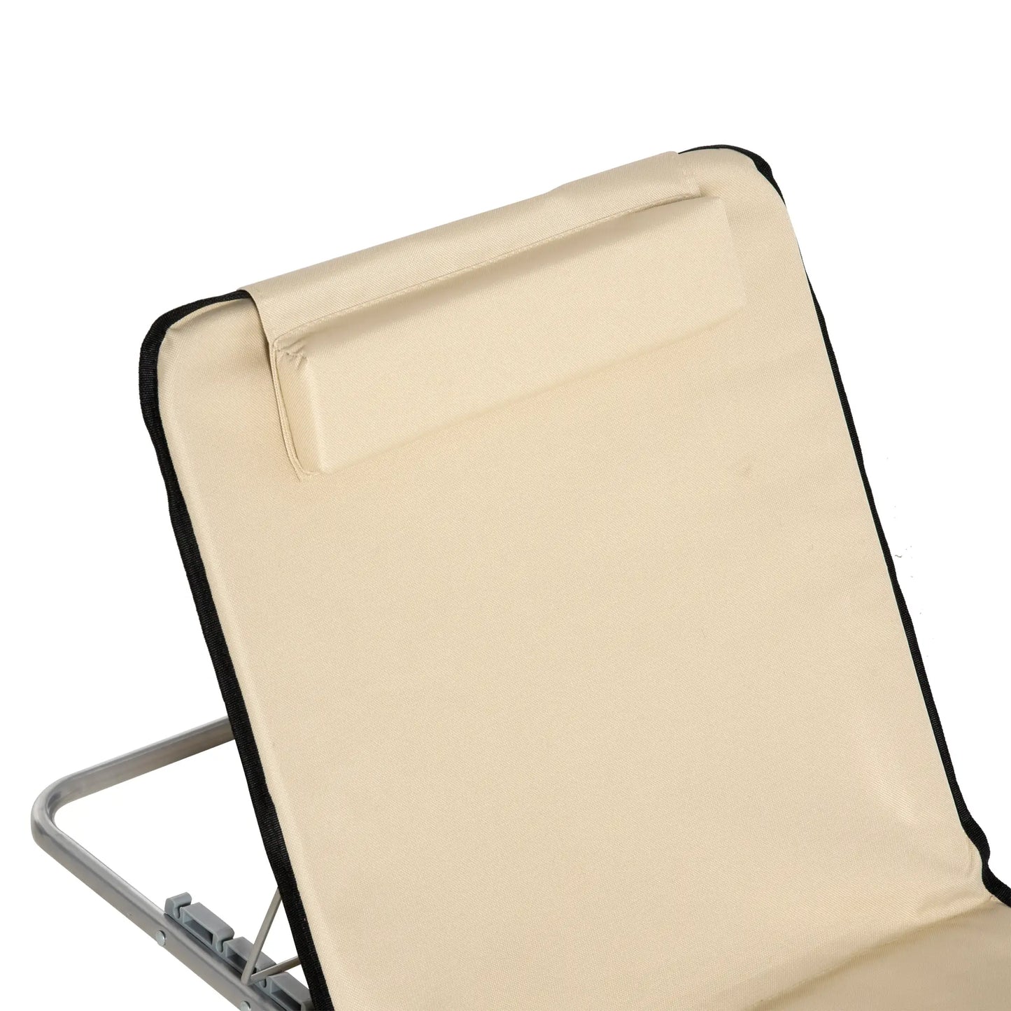 Beach Lounge Chair Set, 2 Pieces, Folding Chaise, Beige Beach Accessories at Gallery Canada