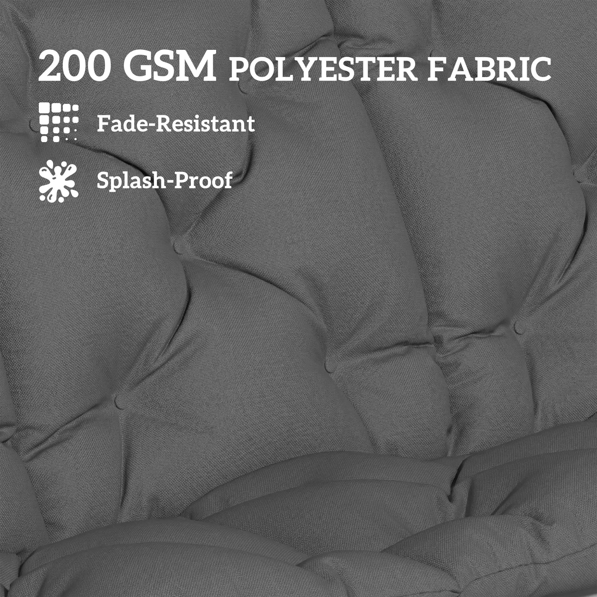 Water-Repellent Bench Cushion, Outdoor Swing Chair Pad, 59.1