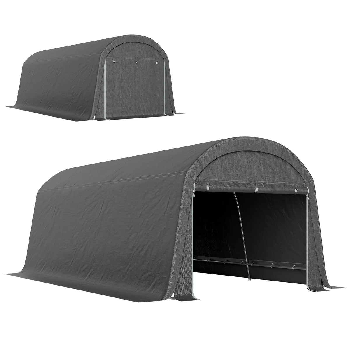 10' x 20' Portable Shed, Motorcycle Bike Tent, Dark Grey Car Shelters at Gallery Canada