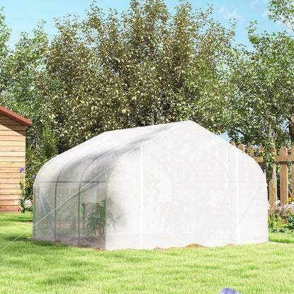 15'x10'x7' Greenhouse, Planting Shed, White Walk In Greenhouses at Gallery Canada