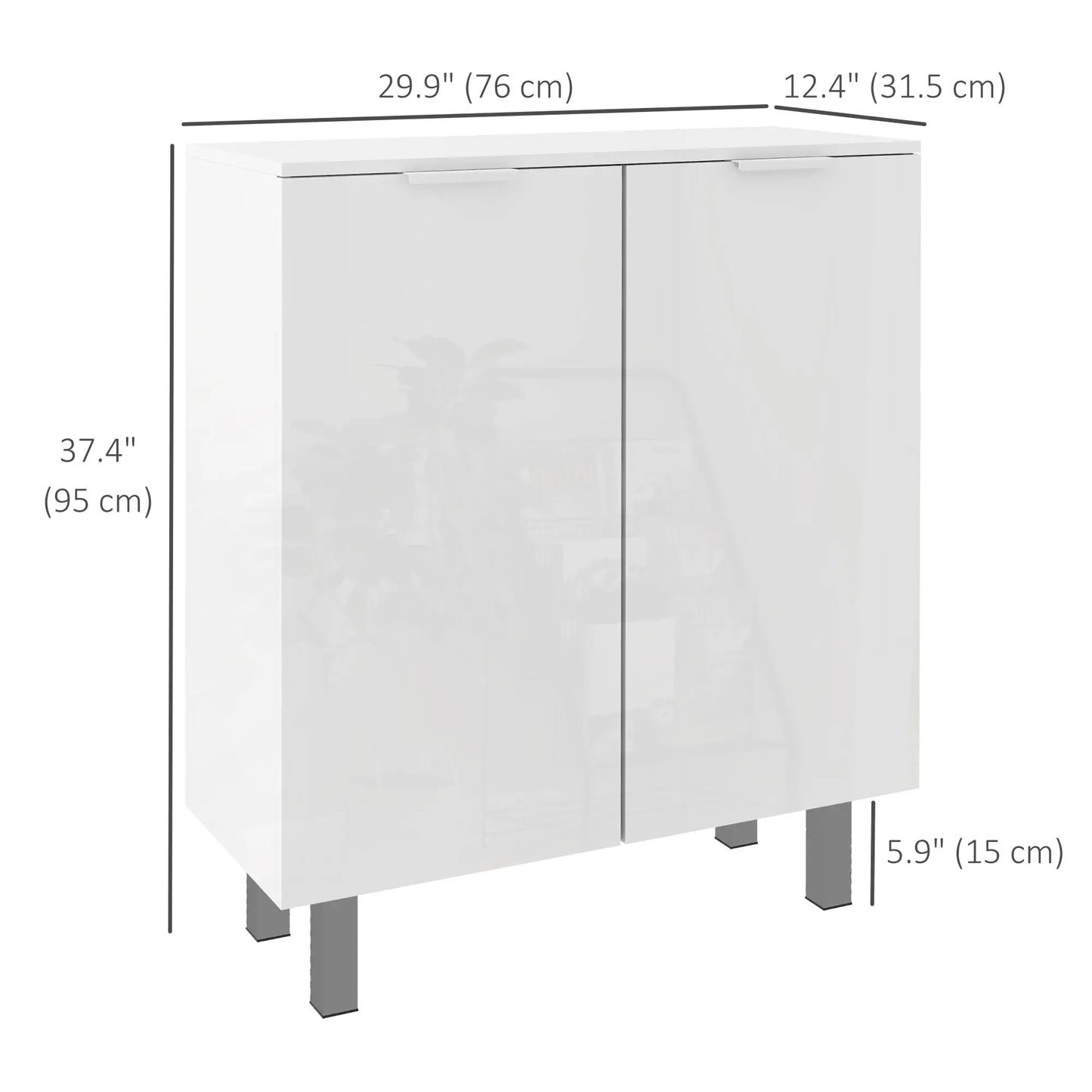 Shoe Storage Cabinet, Soft-Close Hinges, Adjustable Shelves, Holds 15-20 Pairs, High Gloss, White Shoe Storage Cabinets & Racks at Gallery Canada