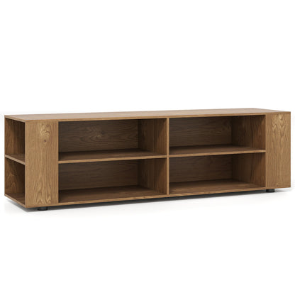 Modern TV Stand, Wood Storage Console Entertainment Center, Natural Entertainment Centers & TV Stands Natural at Gallery Canada