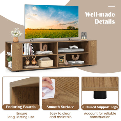 Modern TV Stand, Wood Storage Console Entertainment Center, Natural Entertainment Centers & TV Stands at Gallery Canada