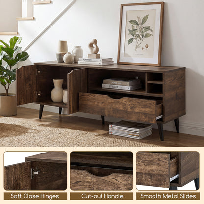 TV Stand For 65 Inches, Rustic Entertainment Center, Brown Entertainment Centers & TV Stands at Gallery Canada