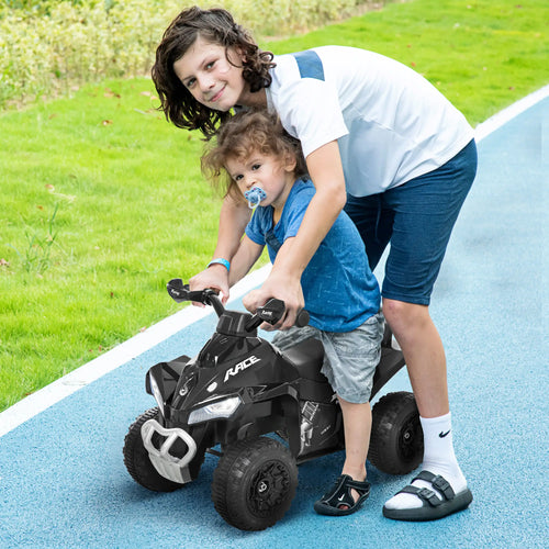 4 Wheels Ride on Toy for Kids, Foot To Floor Slider, 18-36 Months, Black