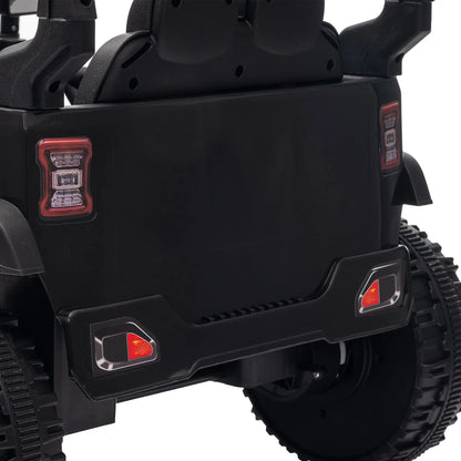 Voiture électrique pour enfants 12V, télécommande, double moteur, noire, noire