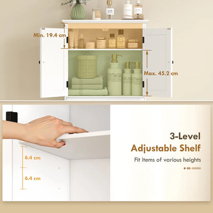 Over The Toilet Storage Cabinet, With Drawer And Adjustable Shelf, White Over The Toilet Storage at Gallery Canada