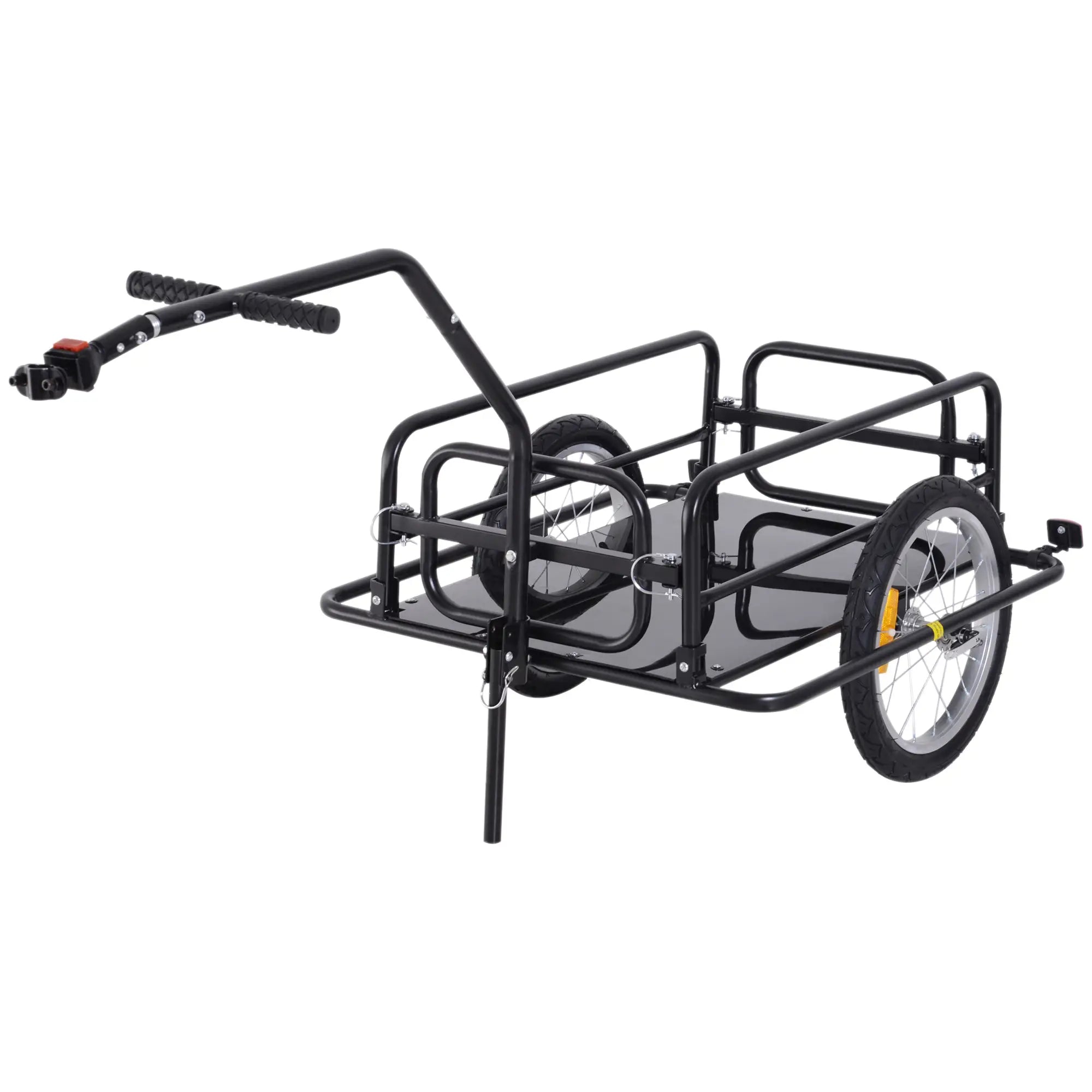 Folding Bicycle Cargo Trailer, Bike Cart Carrier, Hitch, Black Bike Cargo Trailers at Gallery Canada