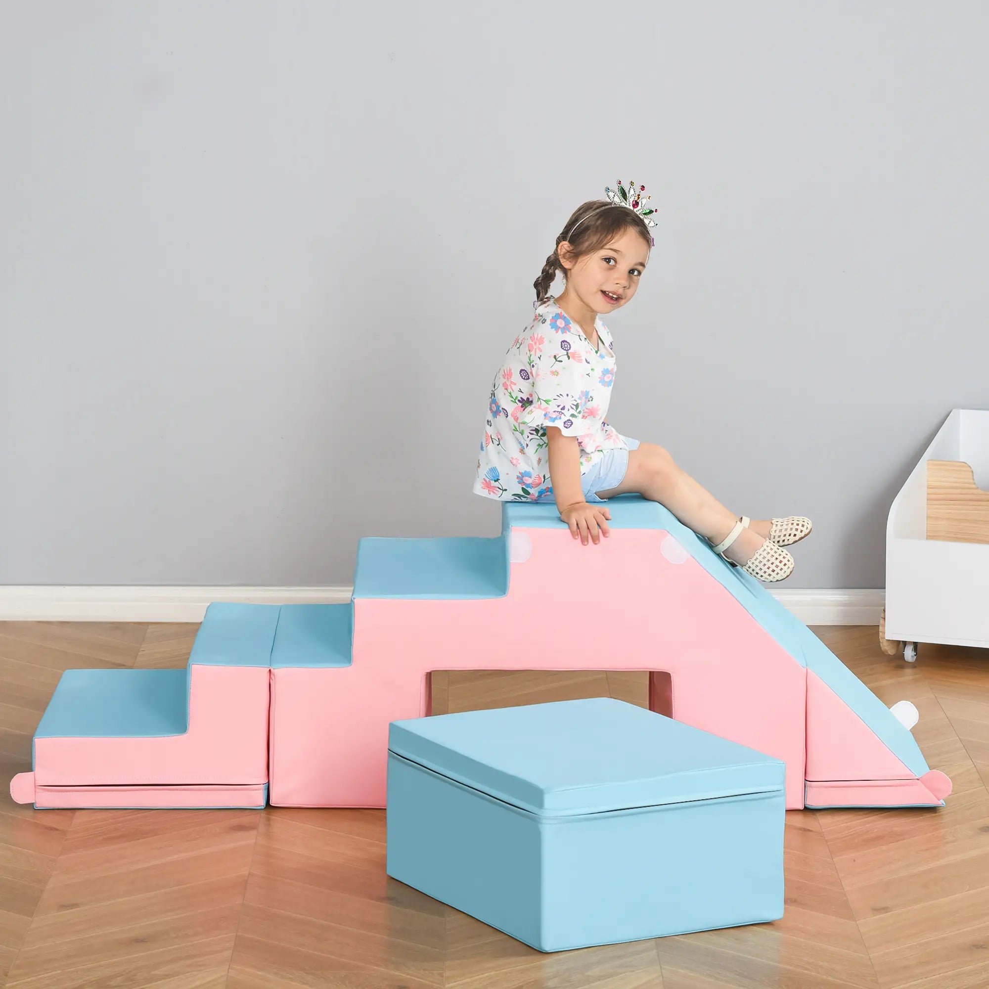 2-Piece Soft Play Kids Foam Set, for Crawl and Climb, Light Blue Baby Gym & Playmats at Gallery Canada