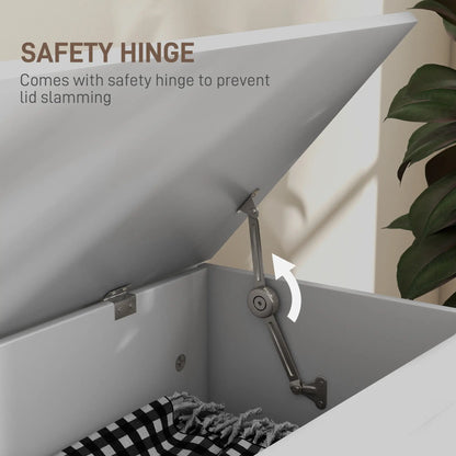 31.5 Inches Storage Chest, Wooden Box, Wood Grain, White Storage Cabinets at Gallery Canada