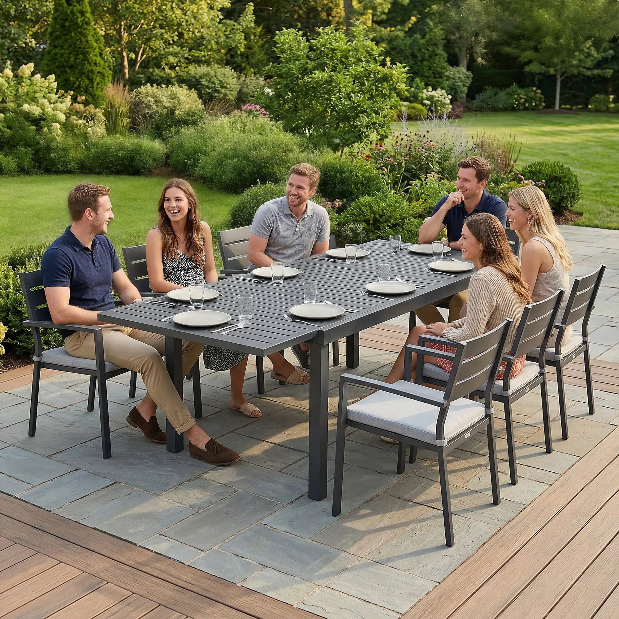 Expandable Outdoor Dining Table, 59