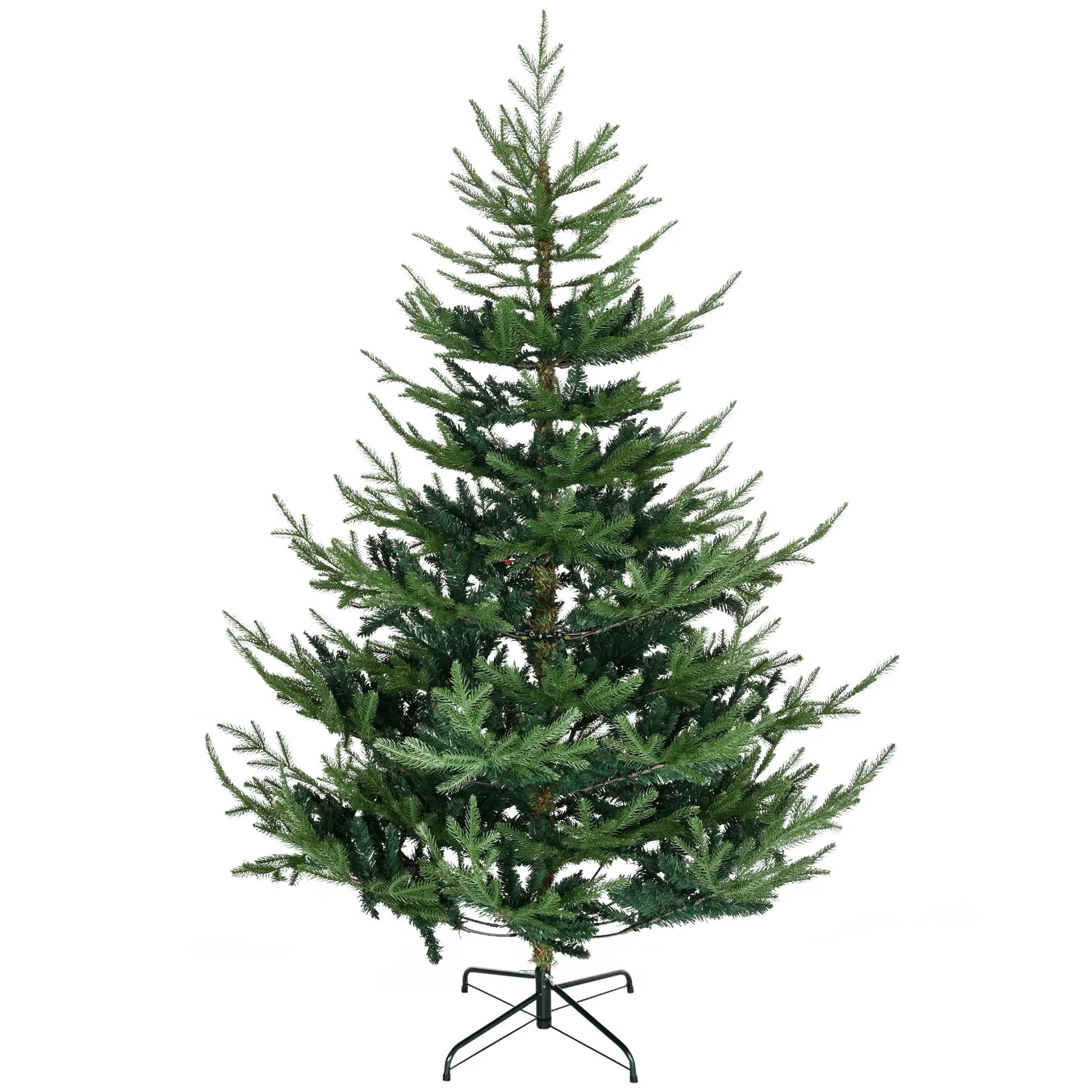 6ft Artificial Christmas Tree, Metal Base, Xmas Tree Artificial Christmas Trees Green at Gallery Canada