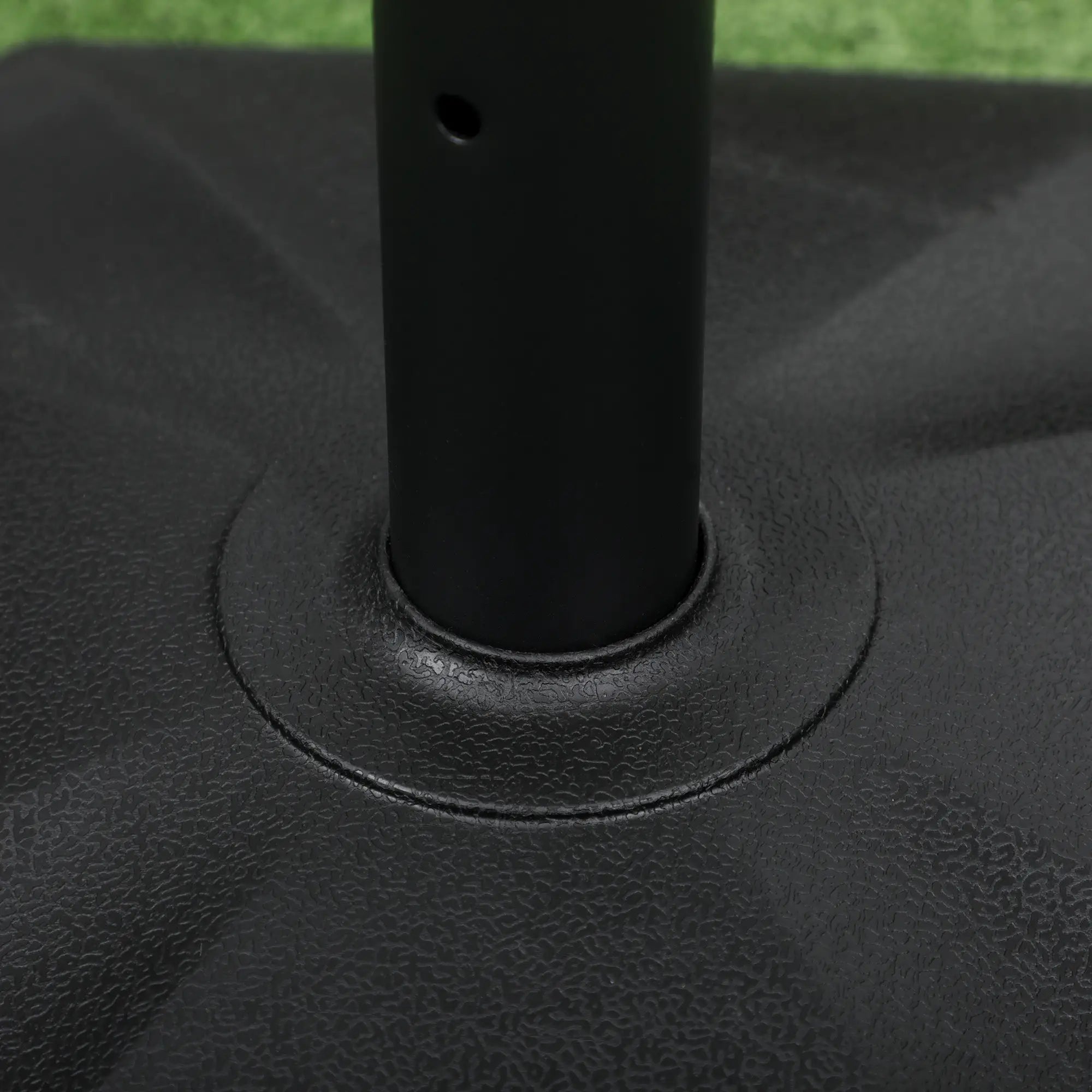 48lbs Concrete Umbrella Base, Outdoor Stand for Lawn, Deck, Garden, Black Umbrella Bases at Gallery Canada