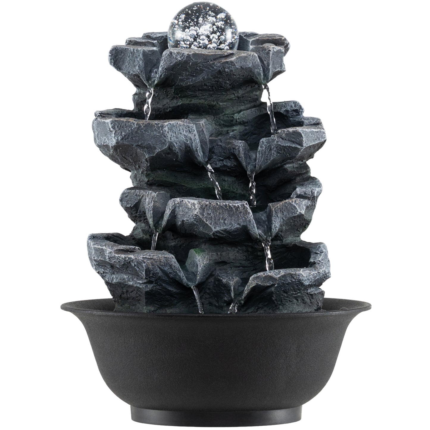 Tabletop Fountain with Crystal Ball & LED Light, Black Decorative Accessories at Gallery Canada