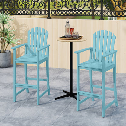 Tall Adirondack Chair With Armrests And Footrest, Turquoise Adirondack Chairs at Gallery Canada