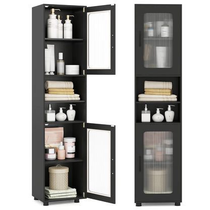 Tall Bathroom Storage Cabinet 67 In, Black Floor Cabinets at Gallery Canada