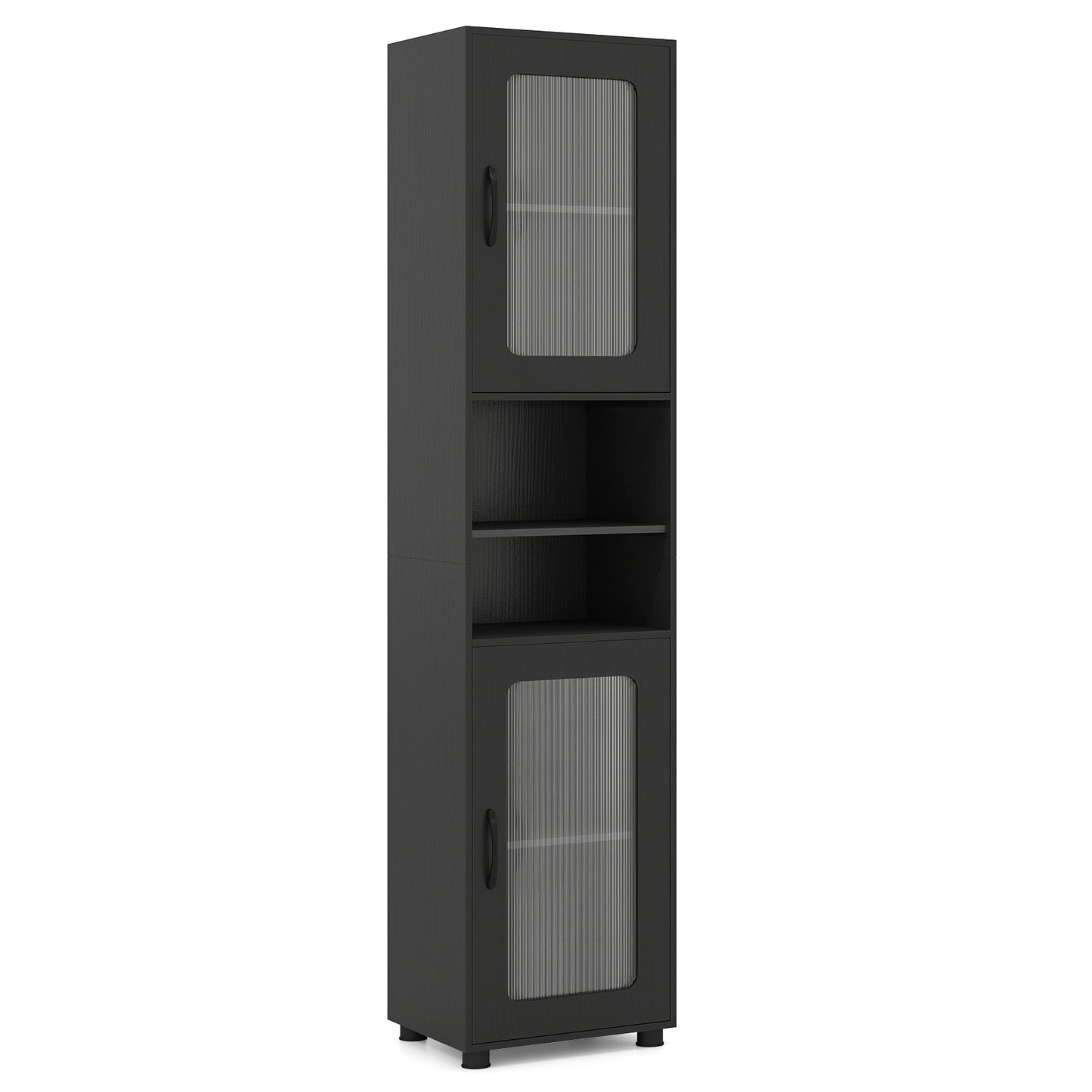 Tall Bathroom Storage Cabinet 67 In, Black Floor Cabinets at Gallery Canada