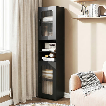 Tall Bathroom Storage Cabinet 67 In, Black Floor Cabinets at Gallery Canada