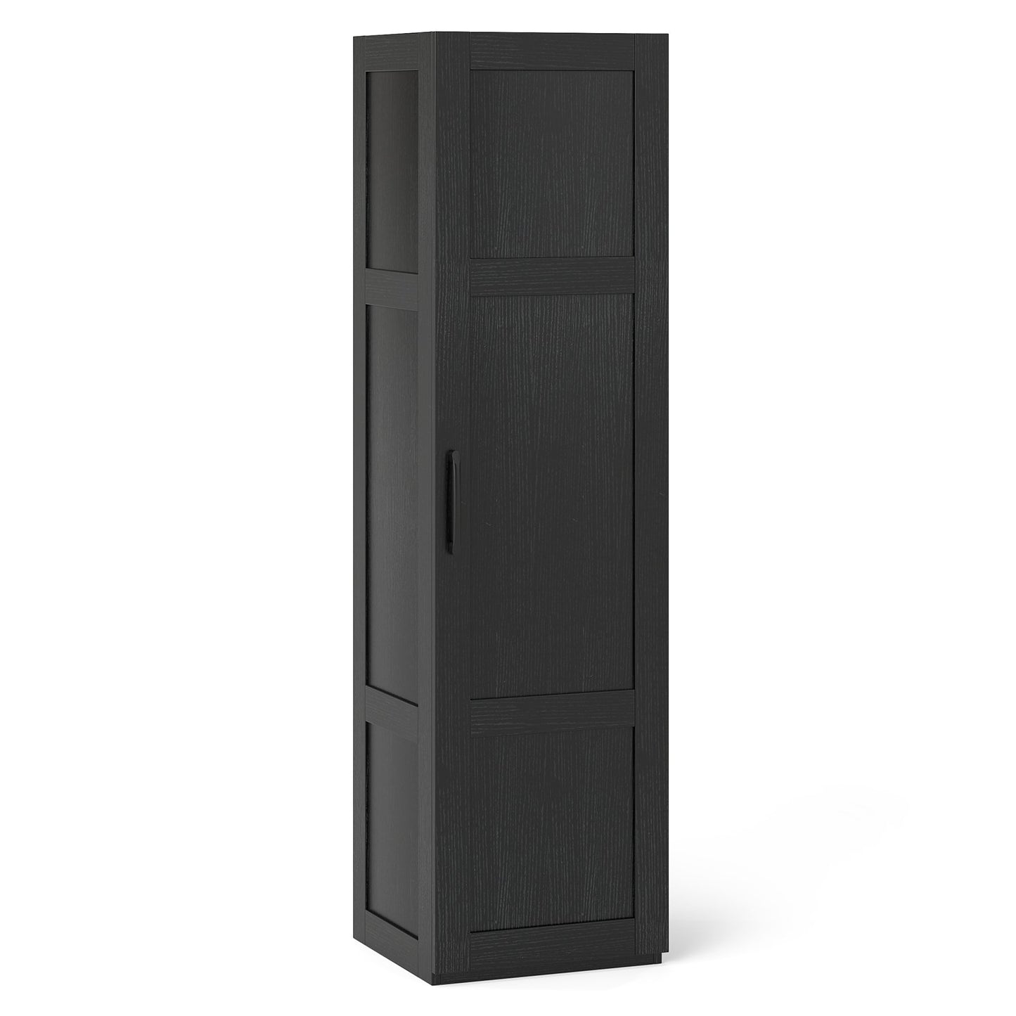 Tall Storage Cabinet with 4 Storage Shelves for Bathroom Living Room, Black Floor Cabinets Black at Gallery Canada
