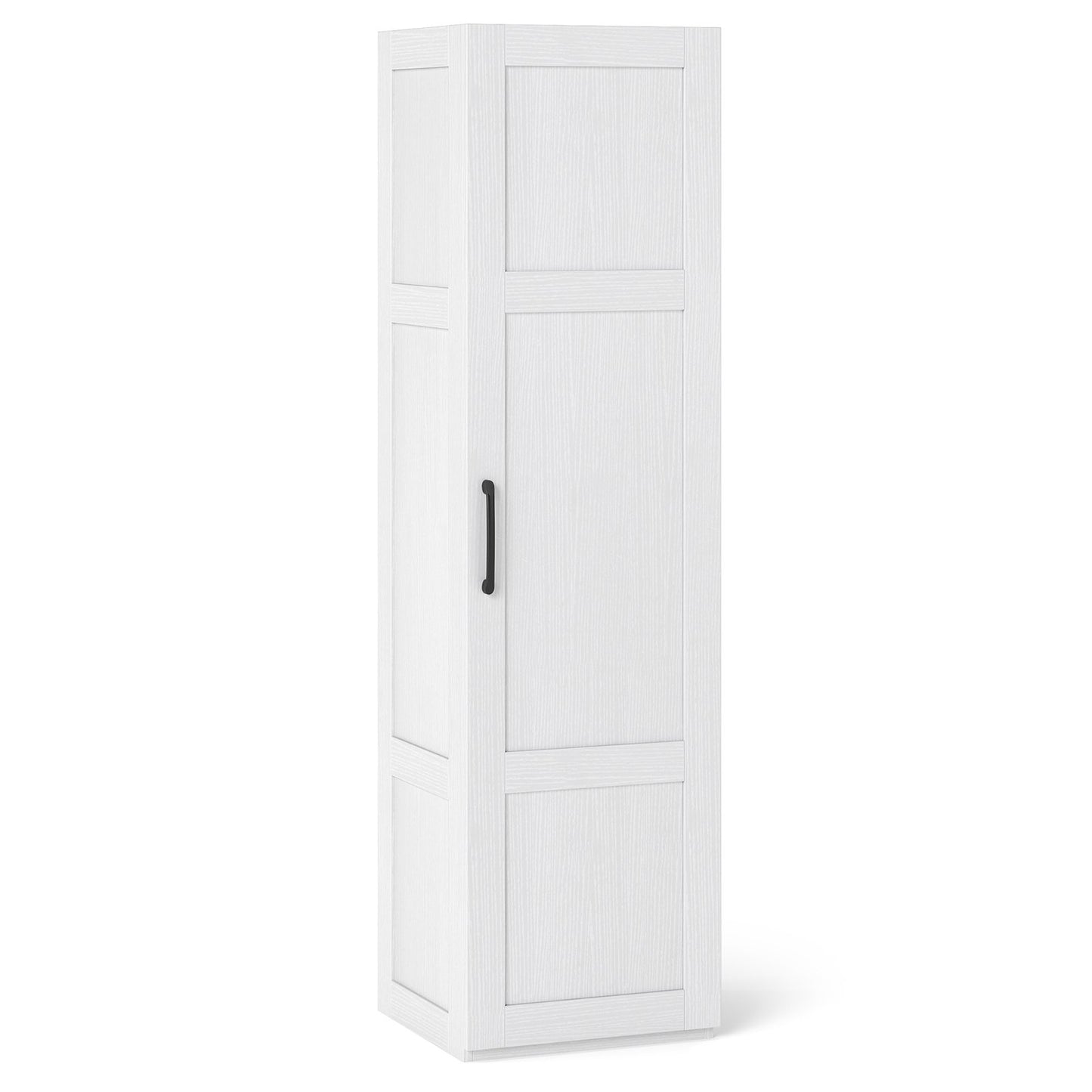 Tall Storage Cabinet with 4 Storage Shelves for Bathroom Living Room, White Floor Cabinets White at Gallery Canada