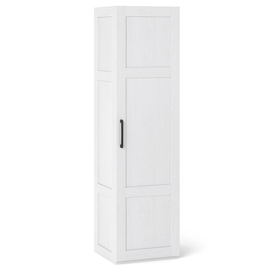 Tall Storage Cabinet with 4 Storage Shelves for Bathroom Living Room, White Floor Cabinets White at Gallery Canada