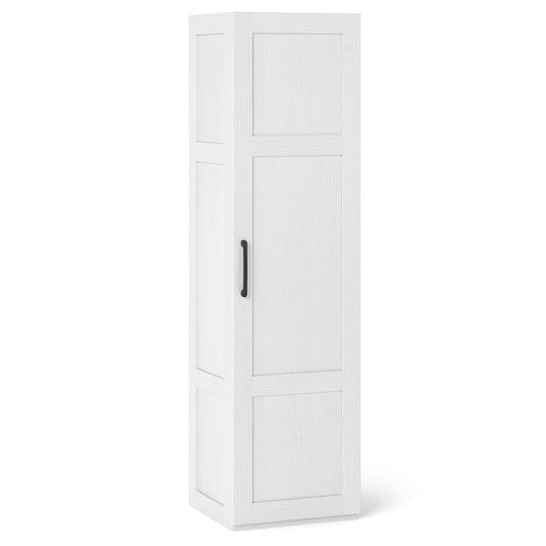 Tall Storage Cabinet with 4 Storage Shelves for Bathroom Living Room, White