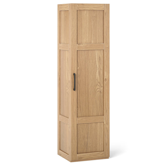 Tall Storage Cabinet, 4 Shelves, Natural Floor Cabinets Natural at Gallery Canada