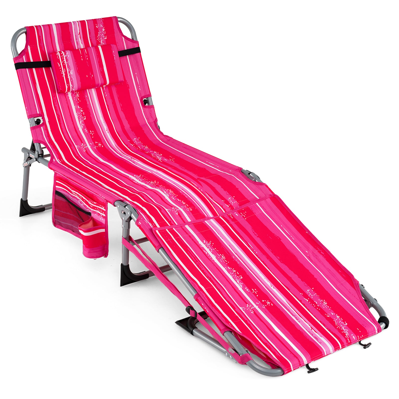 Portable Tanning Chair With Face Arm Holes Strip, Pink Beach & Lawn Chairs Options at Gallery Canada