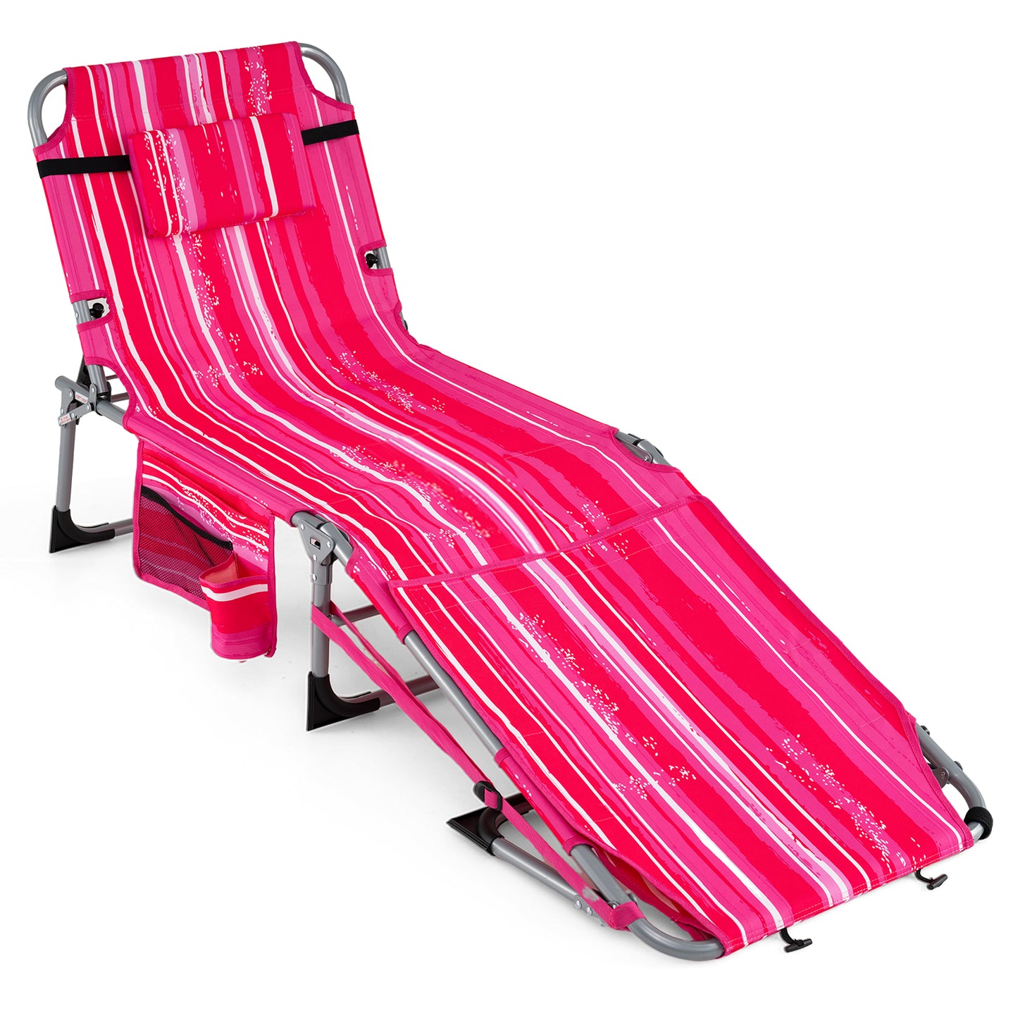 Portable Tanning Chair With Face Arm Holes Strip, Pink Beach & Lawn Chairs Options at Gallery Canada