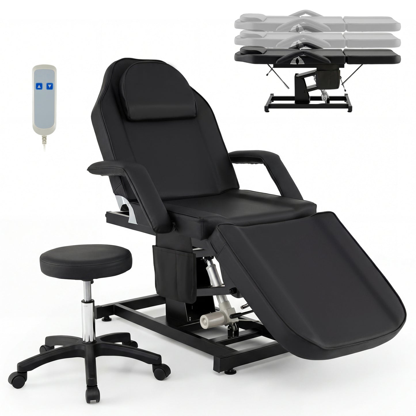 Hydraulic Tattoo Chair With Stool, Black Spa & Salon at Gallery Canada