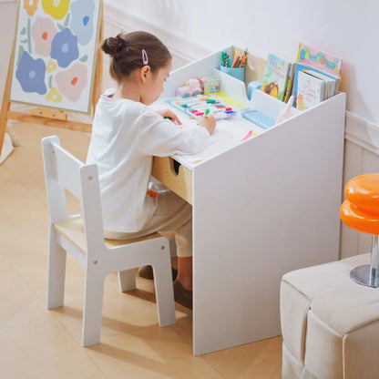 Kids Desk and Chair Set with Storage Drawer, for 6-10 Years Kids Desk Sets at Gallery Canada