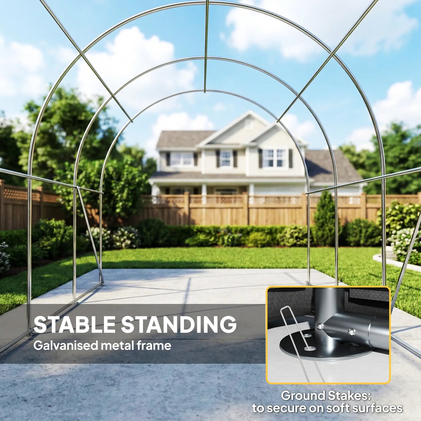 10' x 15' Heavy Duty Carport, Portable Garage Canopy, Dark Grey Car Shelters at Gallery Canada