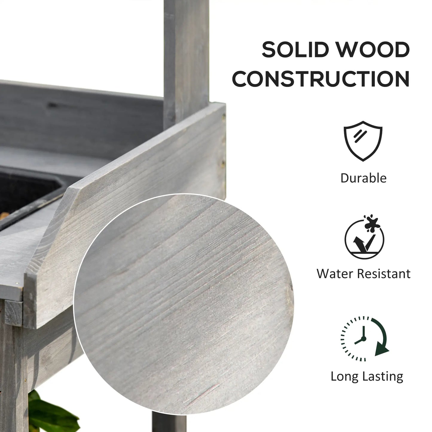 Potting Bench Table with Drawer, Removable Sink, Storage Shelves Potting Benches & Tables at Gallery Canada